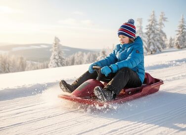 Сніговий боб KHW Snow Fox 95 см: сертифікований TÜV, з тросом, преміум-якість, Made in Germany