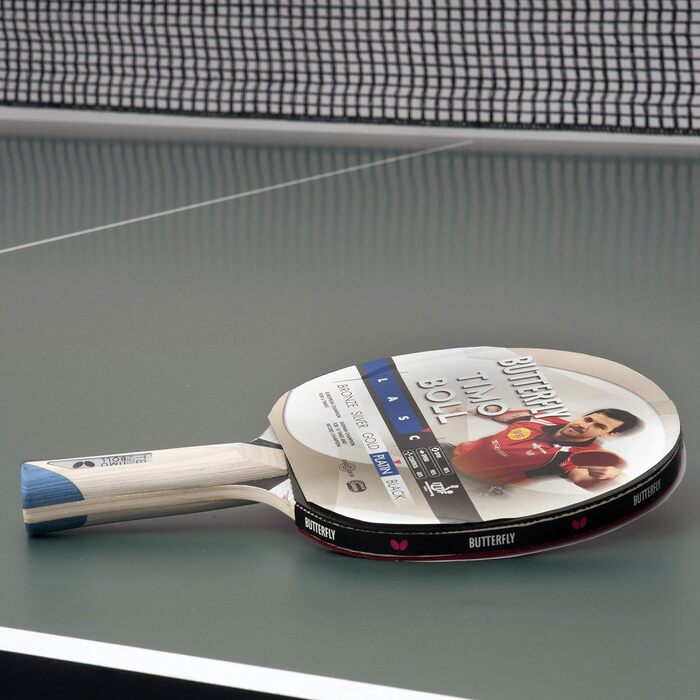 Ракетка для настільного тенісу Butterfly Timo Boll Platin 85025 професійна, ITTF сертифіковане покриття Pan Asia, анатомічна ручка