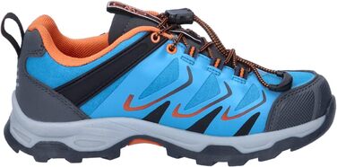 Дитячі водонепроникні черевики CMP Byne Low WP для прогулянок, антрацит, кислотно-зелений (30 EU, синій Reef)