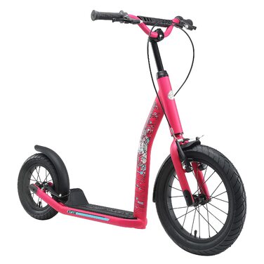 Самокат дитячий STAR SCOOTER City Kick Scooter 16 дюймів, рожевий, з повітряними колесами, регульована висота, для дітей від 8 років
