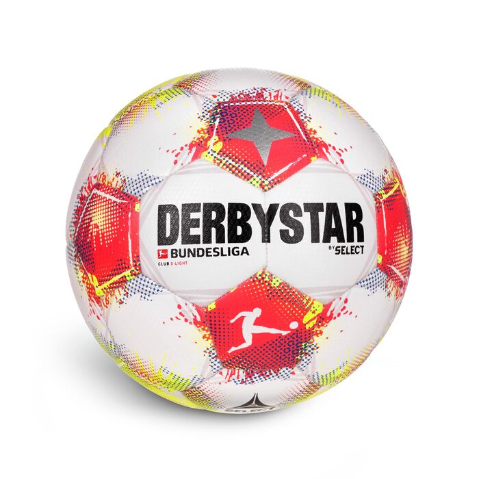 М'яч футбольний Derbystar Bundesliga Club S-Light 4 білий, червоний, жовтий – офіційний м'яч Бундесліги