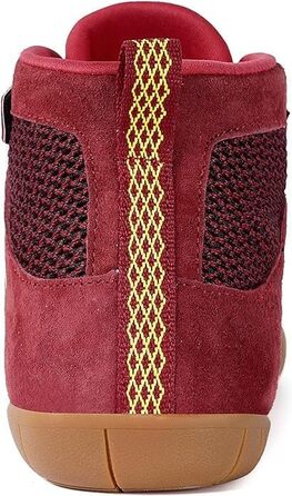 Жіночі борцівські черевики для боксу з плоскою підошвою (36 EU, широкі, червоні, однотонні)