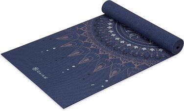 Йогамат Gaiam, 6 мм, антиковзка, для йоги, пілатесу та фітнесу, 172 x 61 x 6 мм