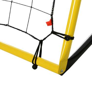 HOMCOM Kickback Football Rebounder Goal Rebound Wall 184x63x123см для футболу Баскетбол Бейсбол, жовтий чорний