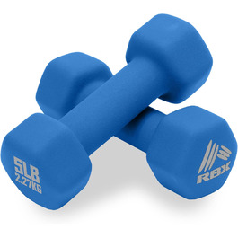 Набір гантелей RBX Weights – неопринові гантелі з нековзною ручкою, силові тренажери для дому та спортзалу, антиковзні, проти скочування