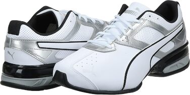 Кросівки чоловічі PUMA Tazon 6, 46 EU, білий/сріблястий