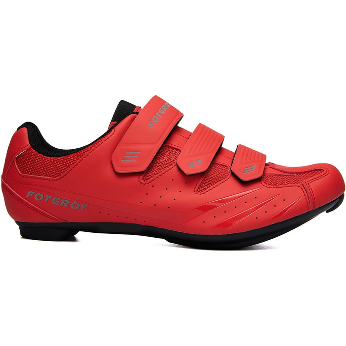 Велосипедні туфлі для жінок, шосейні велотуфлі з шипами, сумісні з Peloton, SPD, ARC, Look, Delta, Unisex, для занять велоспортом в залі та на вулиці, 43 EU, червоні