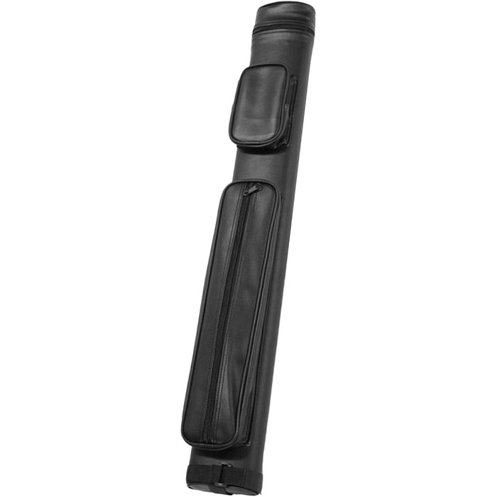 Чохол для бильярдної кия з 4 відділеннями, чорний. Зручний кейс для зберігання та транспортування бильярдних київ. Виготовлений з PU-шкіри.