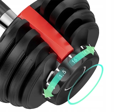 Регульовані гумовані гантелі Eiflex 1 x 24 кг