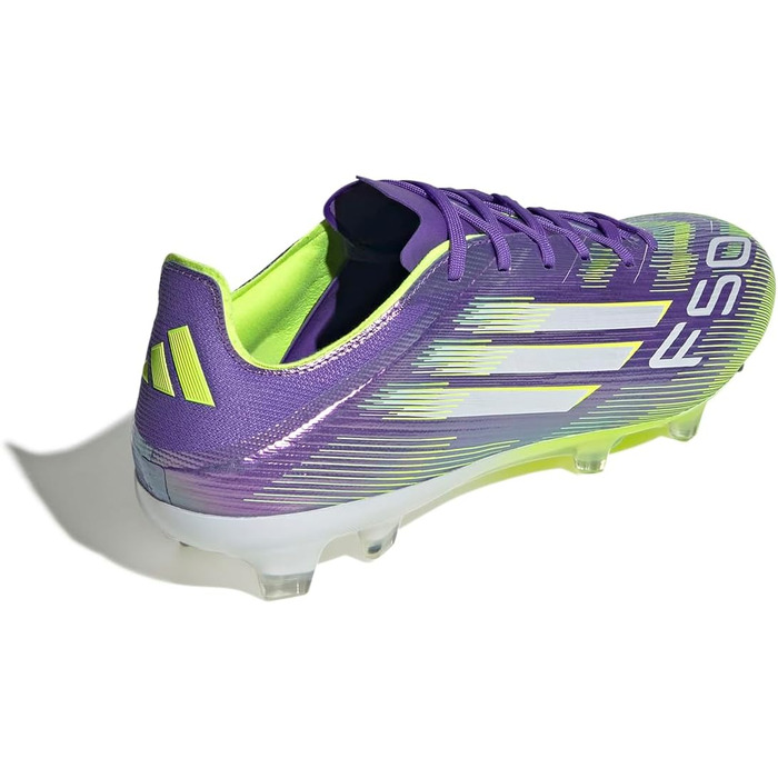 Кросівки футбольні adidas F50 Pro Firm Ground (46 EU, Purple Rush Cloud White Lucid Lemon)
