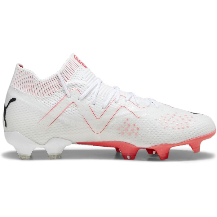 Жіночі футбольні бутси PUMA Future Ultimate FG/AG, 36, білий, чорний, червоний (Fire Orchid Red)