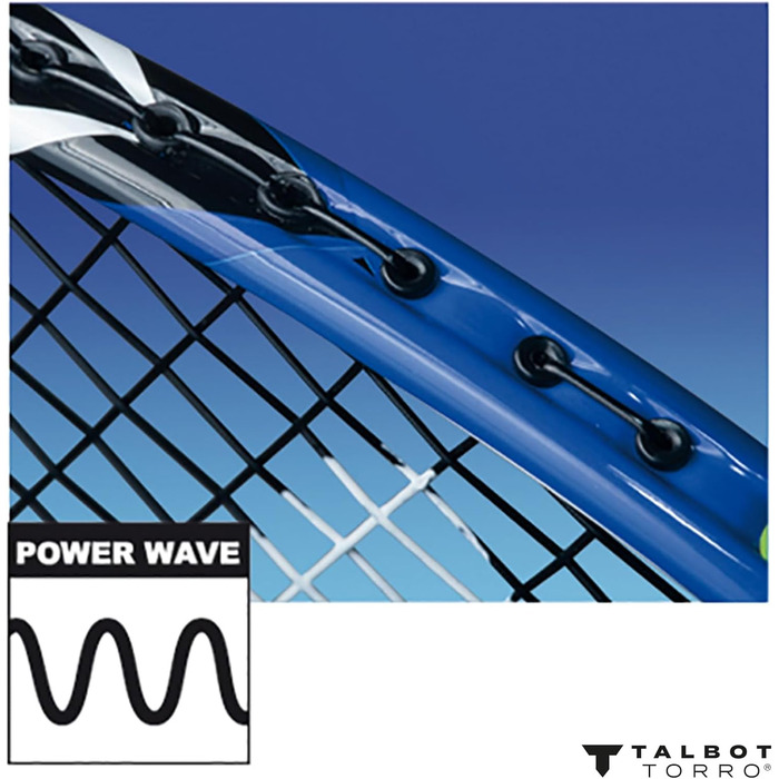 Бадмінтонна ракетка Talbot-Torro Arrowspeed 199.8, графіт-композит, Powerwaves, монолітна, чорна/неонова жовта