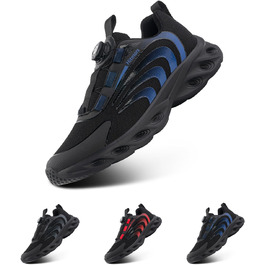 Чоловічі кросівки Hitmars для бігу та занять спортом. Зручні, з повітряною подушкою, антиковзаючі. Розміри EU 39-47. Колір: чорний/синій.