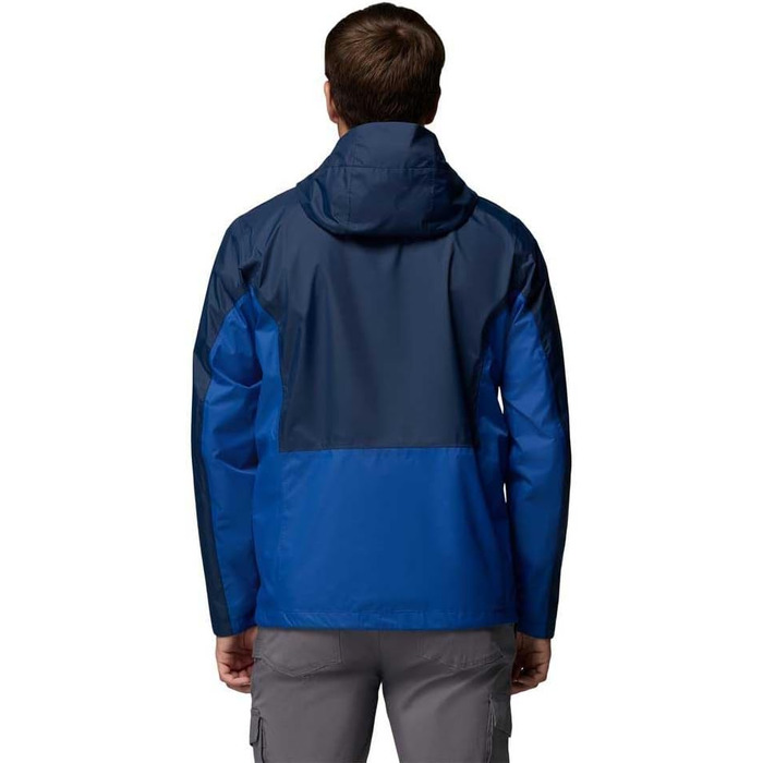 Чоловіча водонепроникна куртка Columbia Pouring Adventure III, темно-синя (Collegiate Navy/Mountain Blue), розмір M
