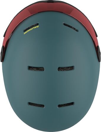 Дитячий лижний шолом Salomon Orka Visor для сноуборду, інтегрований козирок, легкий, зручна посадка