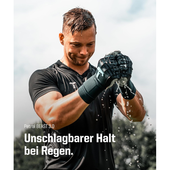 Воротарські рукавички T1TAN Profi Beast 3.0 Petrol: Розміри 6-11, для дорослих та підлітків