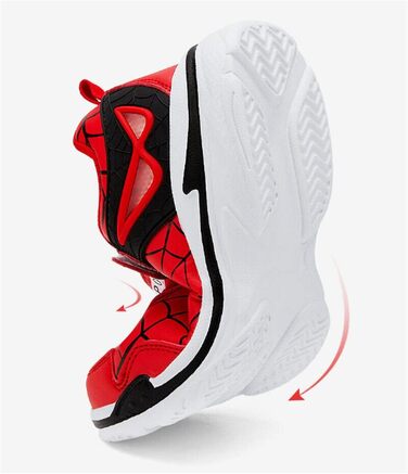 Дитячі кросівки Kinder Spinne: спортивні, для бігу та баскетболу, розмір 27-39 EU, чорний колір