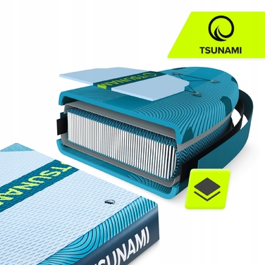 Надувна SUP-дошка Tsunami багатоколірна, 350 см, однокамерна, з веслом