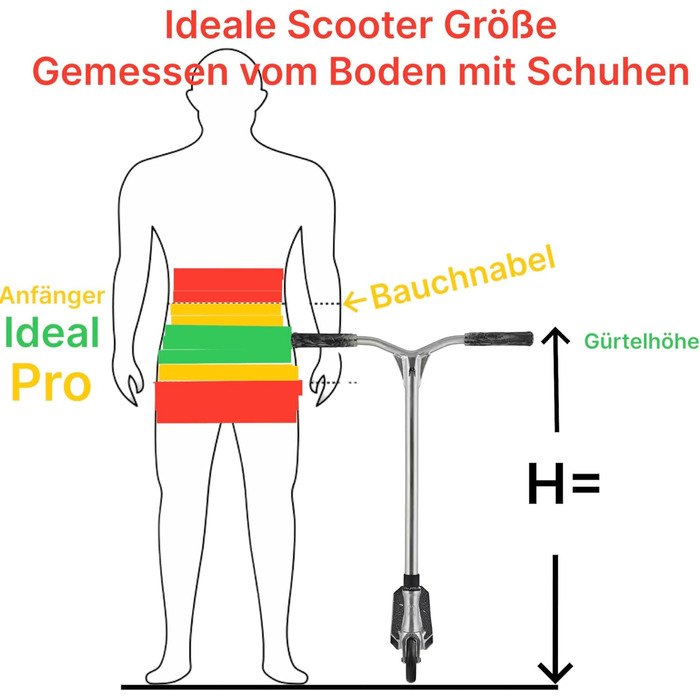 Скутер для трюків Chilli Pro Base/Rocky/Reaper - парк та вулиця, для початківців та професіоналів, H=82см, чорний/синій