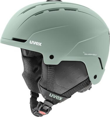 Лижний шолом Uvex Stance для жінок і чоловіків, міцний, зелений матовий, 54-58 см