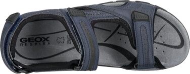 Чоловічі кросівки Geox Navy Dk Grey 43 EU - дихаючі шкіряні