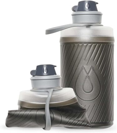 Гнучка пляшка для води Katadyn Hydrapak Flux 750 мл, сіра (Mammutgrau), туристична