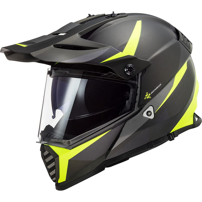 Мотошолом LS2 Pioneer Evo чорний, розмір XL