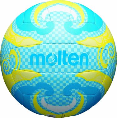 Волейбольний м'яч Molten 5, синьо-жовтий, для ігор