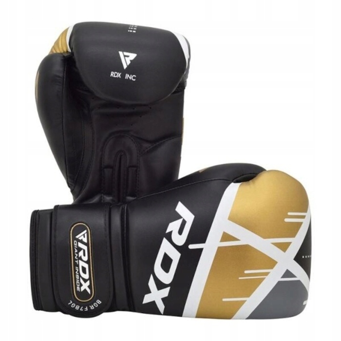 Боксерські рукавички RDX BGR-F7-BLACK-GOLD-10, 10 унцій