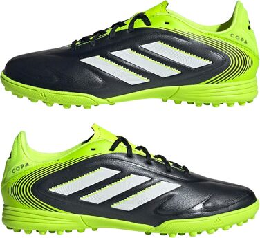 Дитячі футбольні бутси Adidas Copa Pure III League Turf для футболу, розмір 33 EU, чорний, білий, лимонний, унісекс