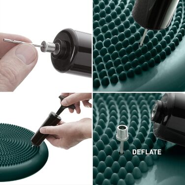 Крісло-подушка BodyMate для балансу та тренувань, 34 см, MIDNIGHT-GREEN