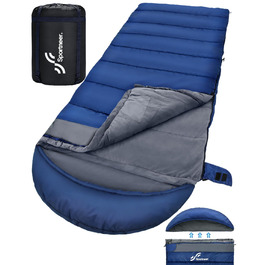 Сплячий мішок 0°C XXL 230 x 90 см. Знімний капюшон, м'яка підкладка для дорослих