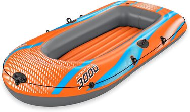Надувний човен Bestway Kondor Elite 2000/3000 для однієї людини, міцні ручки, з'єднувальні клапани, різні розміри