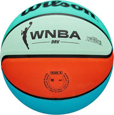 М'яч для баскетболу Wilson WNBA DRV Bright Outdoor, 6, Оранжевий/Телесний
