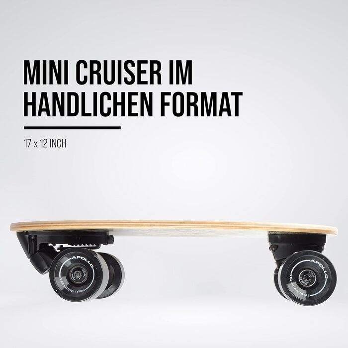 Скейтборд Apollo Barrel Board – компактний круїзер для міста, підходить для дітей і дорослих, ідеальний для початківців, легкий та маневрений міський лонгборд