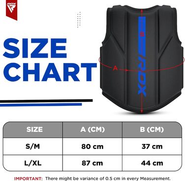 Захист для тіла RDX з Maya Hide шкіри, блакитний, універсальний розмір S/M, для кікбоксингу, MMA, муай-тай, боксу, тренувань вдома і в залі, регульований, преміум-якість