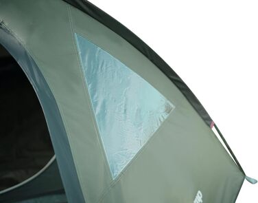 Намет KingCamp для 4 осіб з тамбуром, водонепроникний 3000мм, зелений - легкий кемпінговий намет для відпочинку на природі