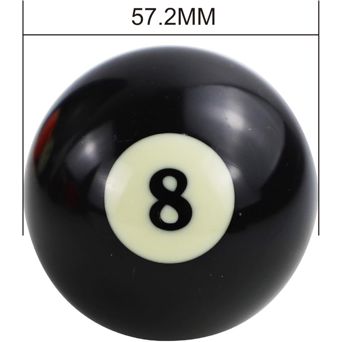 Професійна коробка для більярдних куль, стандартного розміру, повний набір американських більярдних куль (16 кульок), 57,2 мм