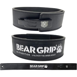 Пояс для пауерліфтингу BEAR GRIP Power Belt Elite Edition, преміум, подвійний, для важкої атлетики