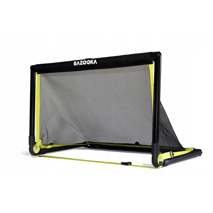 Складані переносні футбольні ворота BazookaGoal 120x75 см, чорні