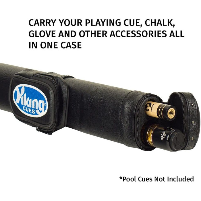 Чохол для більярдної кулі Viking з ремінком, вінілова оболонка та фетрова внутрішня частина, аксесуари для більярдного столу, обладнання для більярду (1x1)
