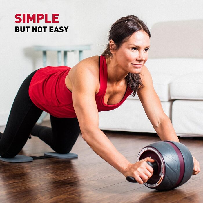 Ролик для преса Perfect Fitness AB Carver Pro, ультраширокий, чорний