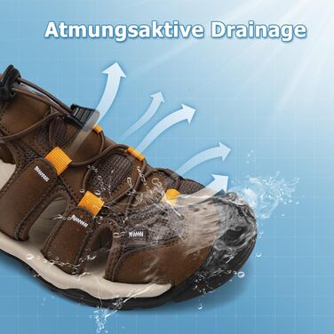 Чоловічі сандалі AX BOXING для трекінгу та спорту, коричневі, розмір 44 EU