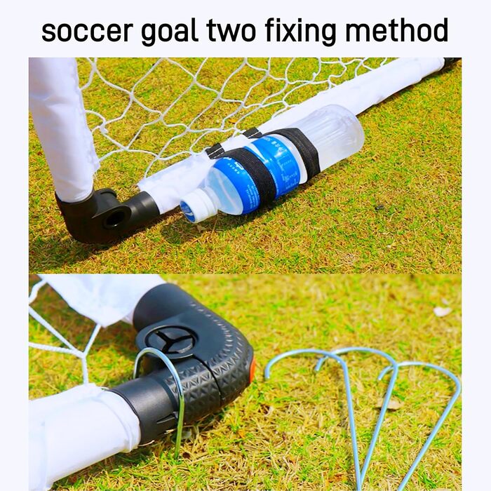 Дитячі ворота для футболу KiBiGOAL 115x80 см, складані - ідеально для гри в саду та в приміщенні, для дітей 4-11 років
