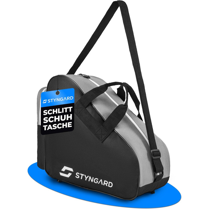 Сумка для ковзанів STYNGARD Montreal: для фігурного катання та інлайнів, чорно-біла, міцна