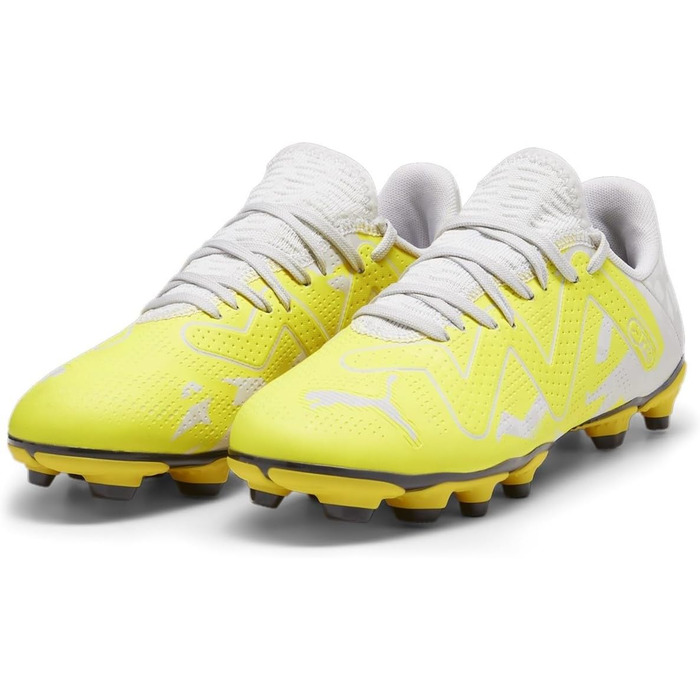 Дитячі футбольні бутси PUMA Future Play Fg/Ag Jr - сірий, жовтий, розмір 34.5 EU