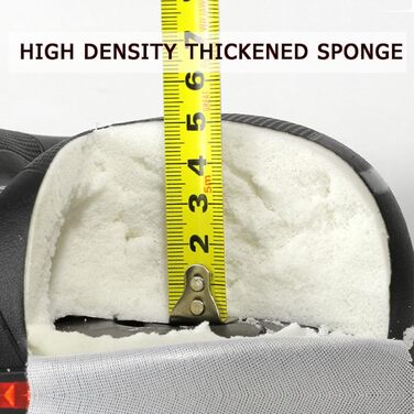 Зручний велосипедний сідло StreeHerjjkeA1 Cityradsättel з Memory Foam, водонепроникний, червоний світловідбиваючий елемент, для гібридних велосипедів, унісекс, чорний