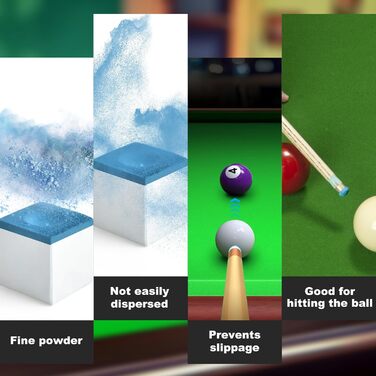AccEncyc Крейда для більярду Cubes, професійна більярдна крейда