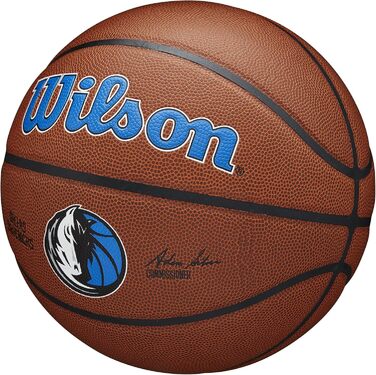 Баскетбольний м'яч Wilson NBA Team Dallas Mavericks, розмір 7, композитний, унісекс-дорослий