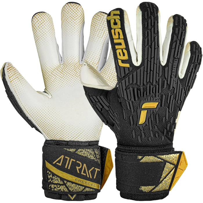 Воротарські рукавички Reusch Attrakt Freegel Gold X Glueprint з підтримкою пальців, унісекс, для дорослих